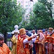 Божественная Литургия в храме Ризоположения на Донской улице в день праздника положения честной ризы Господа нашего Иисуса Христа