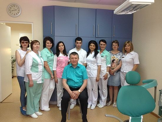 Евгений Лопатин с сотрудниками