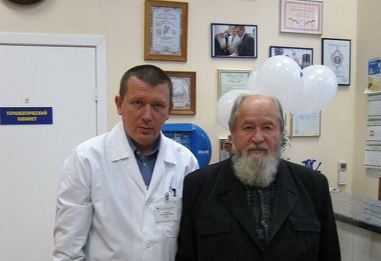Протоиерей Василий Ермаков и Евгений Лопатин