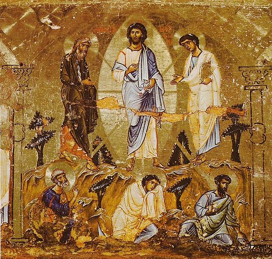 Преображение Господне. Икона. Монастырь св. Екатерины, Синай. XII в.