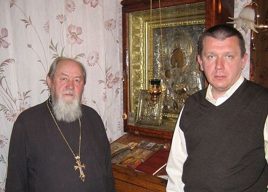 Протоиерей Василий Ермаков и Евгений Лопатин