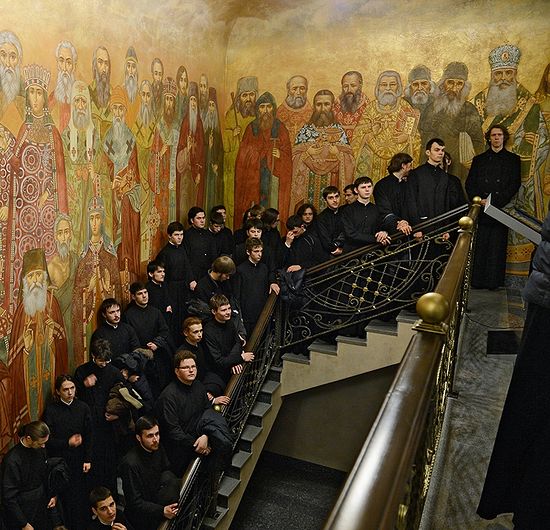 Фреска в Сретенской семинарии. Фото: С. Власов / Patriarchia.ru