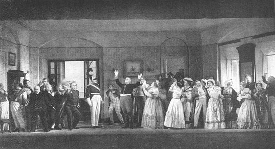 Ревизор. Немая сцена. Московский Художественный театр. 1908 г.