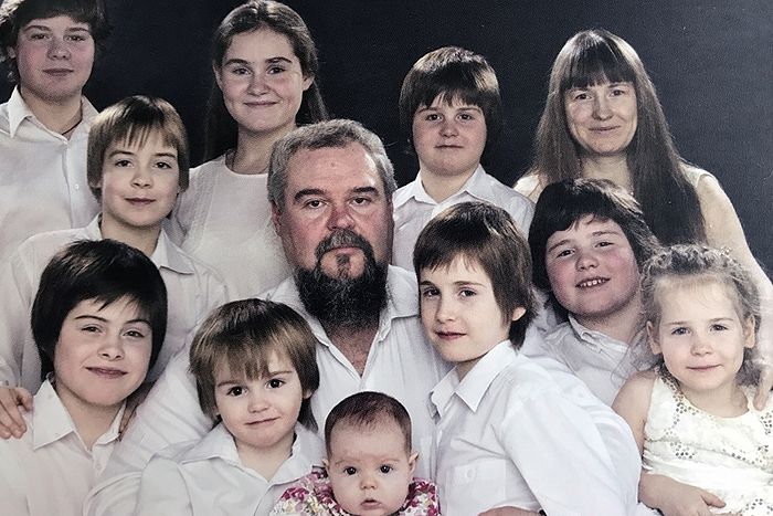 В семье дочери протоиерея Валериана Кречетова Анастасии 10 детей