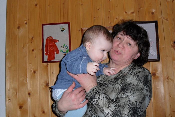 Тамара с внуком