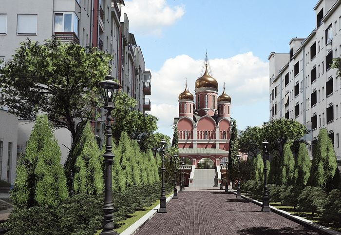 Рабочий эскиз храма для Баня-Луки
