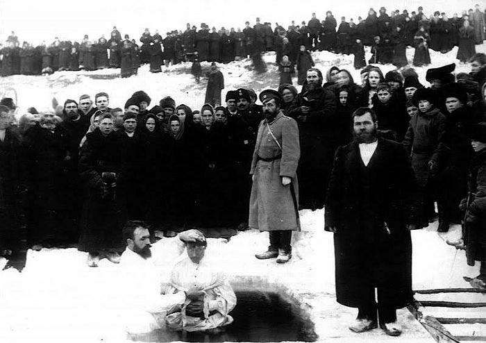 Баптистское «крещение», г. Минусинск, 1907