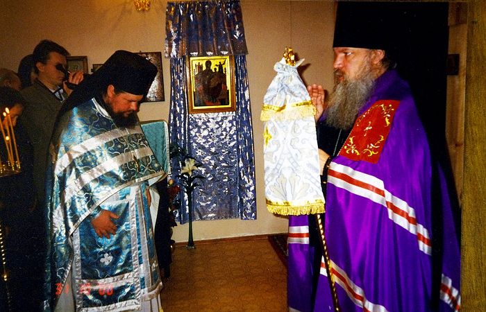 Архиерейское богослужение при начале обустройства домового храма в институте П.А. Герцена