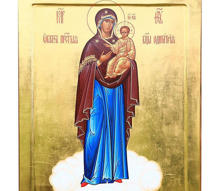 Икона Божией Матери "Одигитрия Вяземская-Ратная", фото предоставлено пресс-службой Спасо-Богородицкого Одигитриевского женского монастыря 